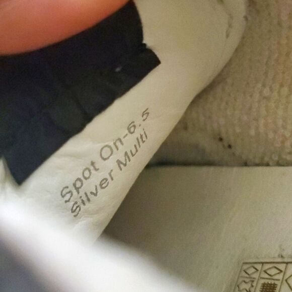 Vintage Havana Womens Spot On Calf Hair Snake Lace Up Gray Sneakers Sz 6.5 - Picture 11 of 12